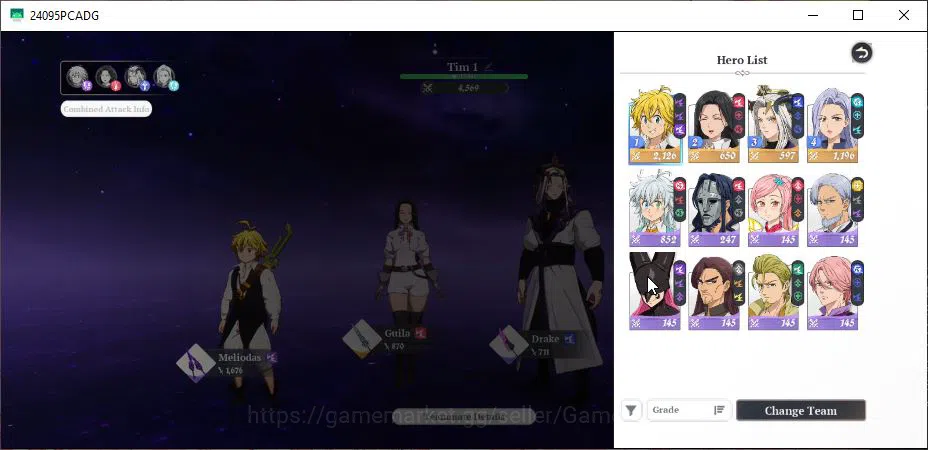 The Seven Deadly Sins: Origin Accounts SEA |4 SSR| Meliodas P1, Jericho P1, Drake, Guila image 14