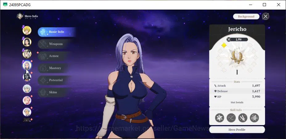 The Seven Deadly Sins: Origin Accounts SEA |4 SSR| Meliodas P1, Jericho P1, Drake, Guila image 16