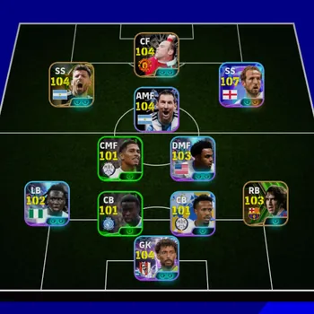 eFootball Accounts Legends & Iconic Players EFOOTBALL COLLECTIVE STRENGTH 3184 • KANE • OTHER  AGUERO • MESSI • ETTO'O