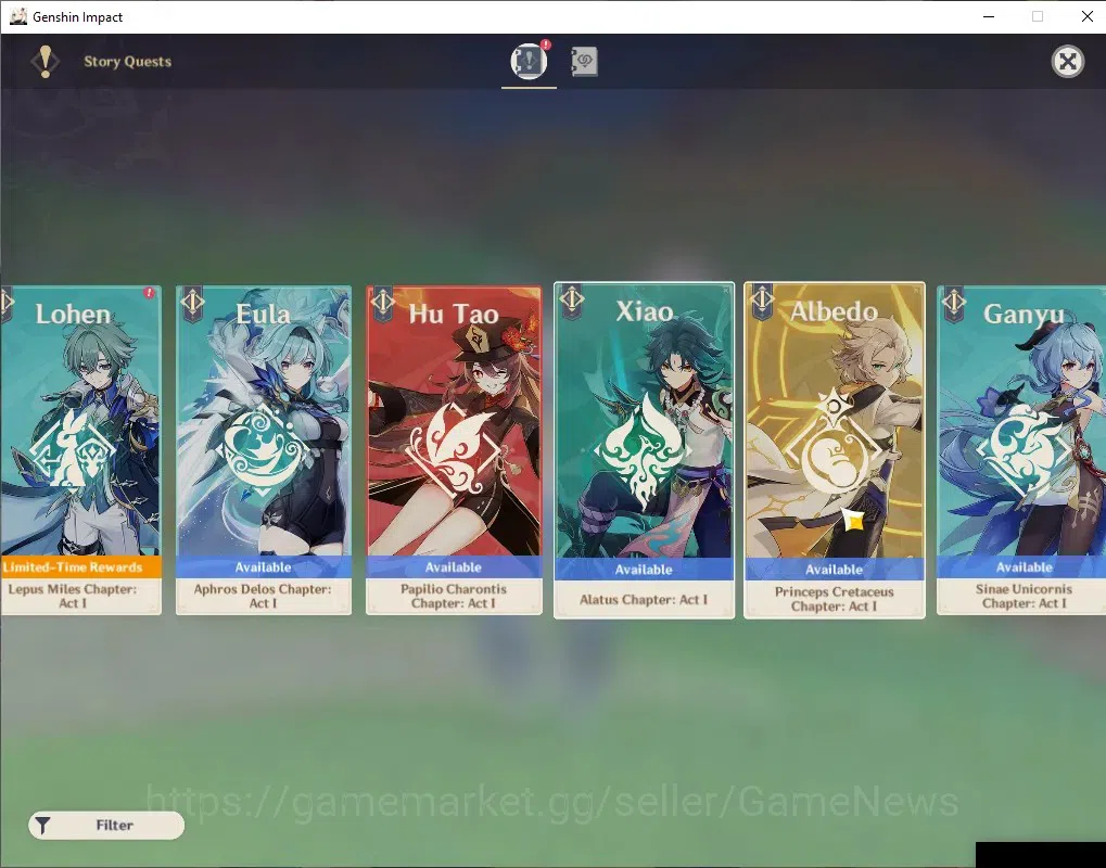 Genshin Impact Accounts ASIA | AR 51 | 4 Limited + 2 (*5Weapon) | [Navia,M image 17