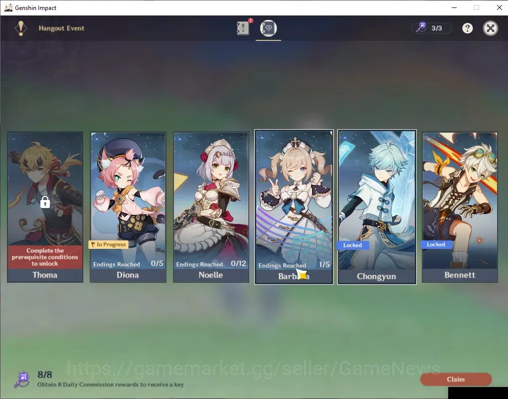 Genshin Impact Accounts ASIA | AR 51 | 4 Limited + 2 (*5Weapon) | [Navia,M image 18