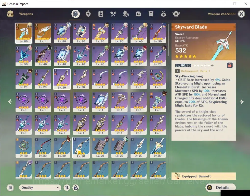 Genshin Impact Accounts ASIA | AR 51 | 4 Limited + 2 (*5Weapon) | [Navia,M image 3