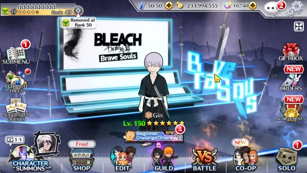 Bleach: Brave Souls Accounts Mid-Tier Global | 6K BP+10K Orb | Mid Story | Mayuri TYBW | Gin TPV | KlabID | Check SS BBS946B 1