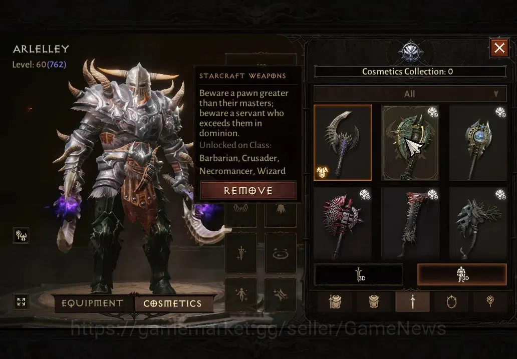Diablo Immortal Accounts High-End SA-Oza|CS ON|Lv60(390)|Barbarian|CR 2k|Reso 600|Paragon Vanquisher|INFERNO VII|Take 11
