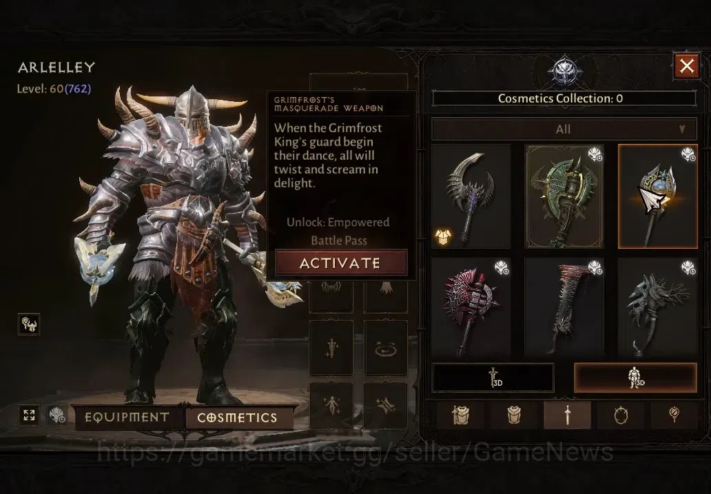 Diablo Immortal Accounts High-End SA-Oza|CS ON|Lv60(390)|Barbarian|CR 2k|Reso 600|Paragon Vanquisher|INFERNO VII|Take 12