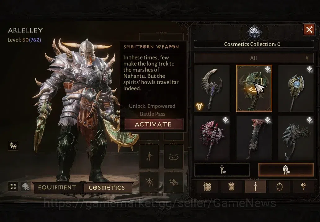 Diablo Immortal Accounts High-End SA-Oza|CS ON|Lv60(390)|Barbarian|CR 2k|Reso 600|Paragon Vanquisher|INFERNO VII|Take 13