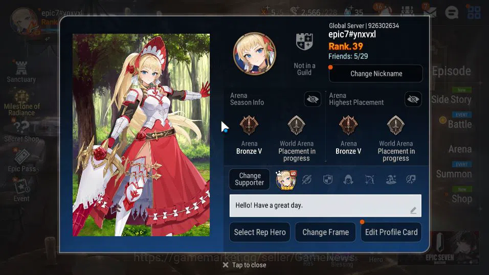 Epic Seven Accounts GLOBAL Unverif|New Era|6 ML(Salome,LOTScales,Har s image 18