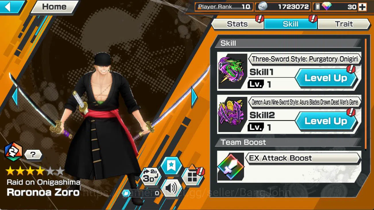 One Piece Bounty Rush Accounts GLOBAL | ex 4 onighasima zoro, St ethanbaron, FR s image 8