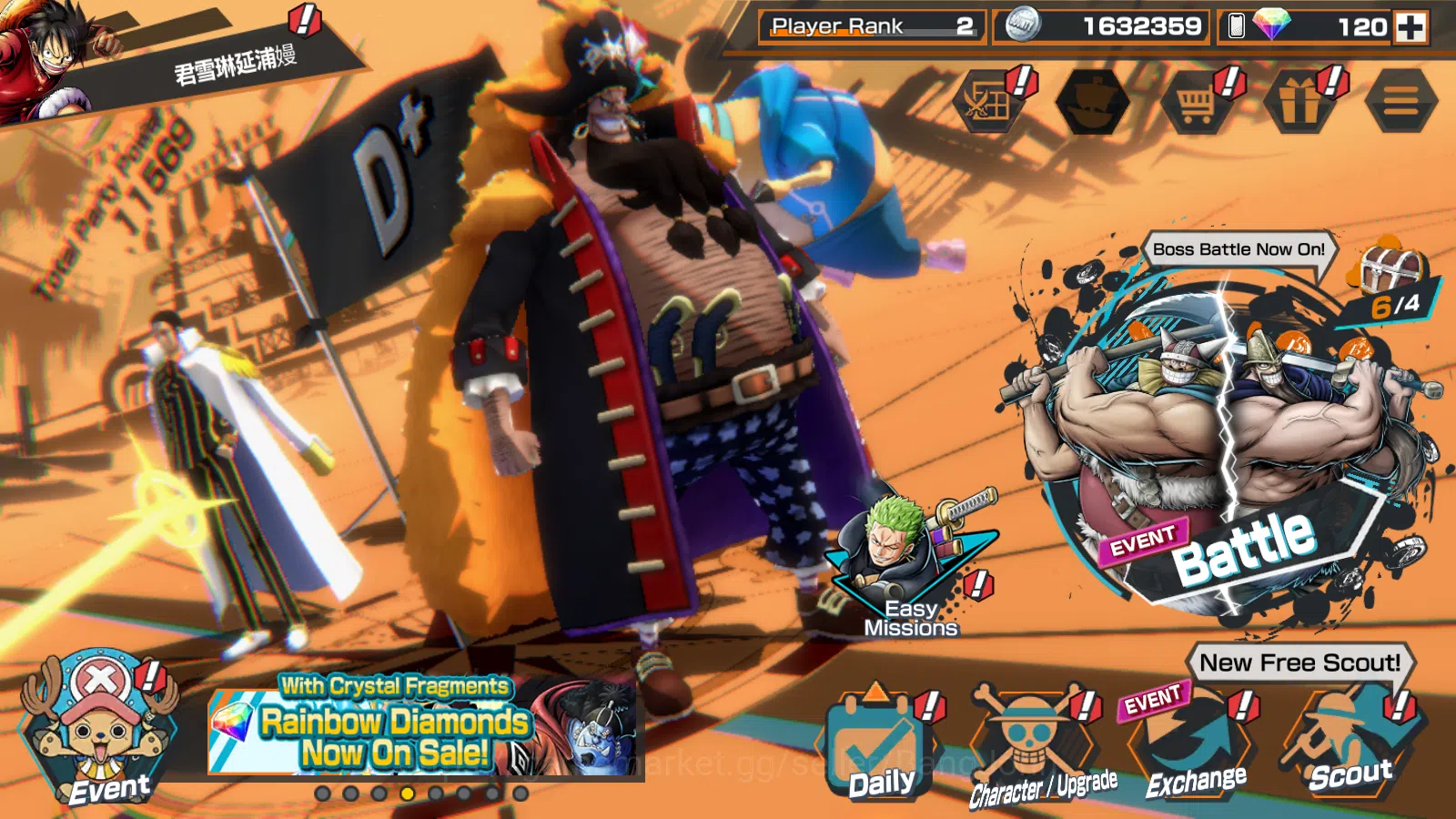 One Piece Bounty Rush Others Global | 6EX | The5elder Saturn,4Emperor teach,Swo image 1