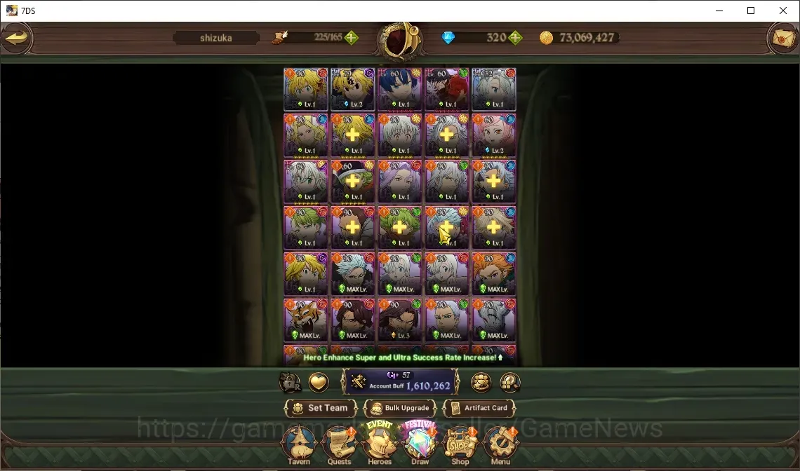 The Seven Deadly Sins: Grand Cross Accounts Endgame GLOBAL|1,6M CC|3 LR & 10 1