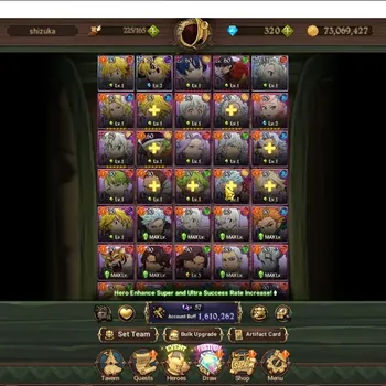 The Seven Deadly Sins: Grand Cross Accounts Endgame GLOBAL|1,6M CC|3 LR & 10