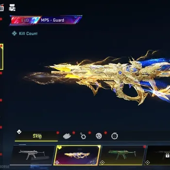 Blood Strike Accounts Others Asia|EVO MP5 Guard Lv4 |4 ETERNAL Kala Requiem Lv3,FN2000 Requiem Lv5,JET Comet MAX,etc|34