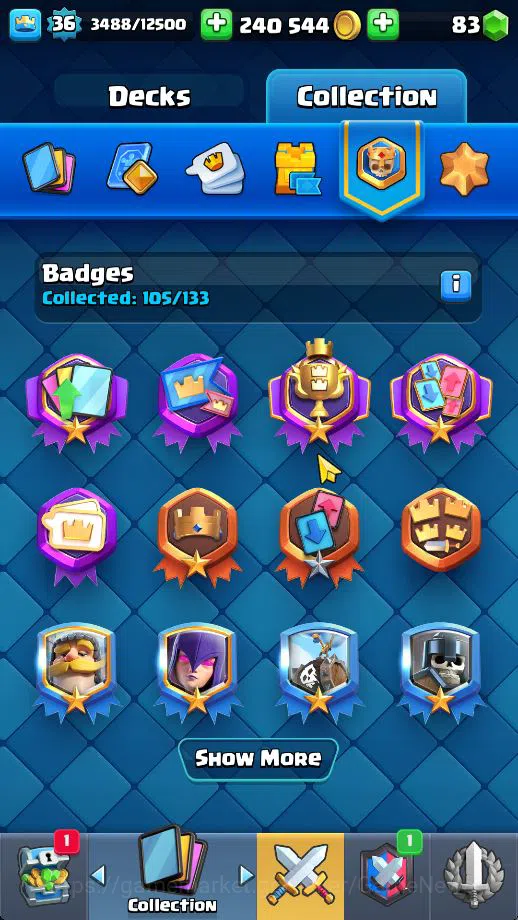 Clash Royale Accounts Midgame Lv 36|Trophy 7326|KTL 12|Limited Skin|Card 120| 1 HERO 5 EVO 7 Champ 21 Legendary 33 Epic 30 17