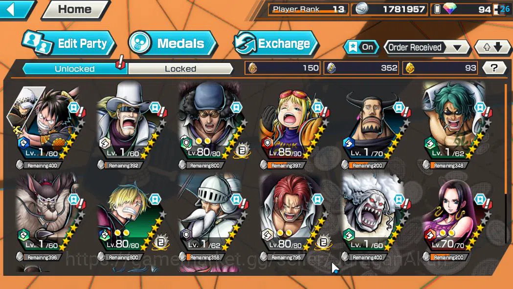 One Piece Bounty Rush Accounts Global|2 EX META|Blackbeard Pirate Kuzan,Devine Sh image 3