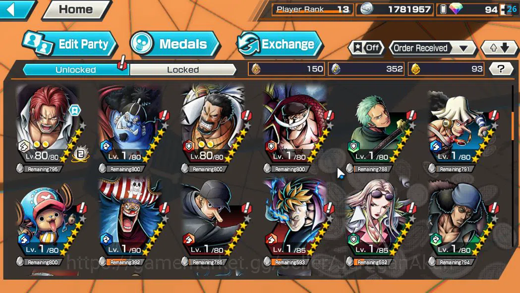 One Piece Bounty Rush Accounts Global|2 EX META|Blackbeard Pirate Kuzan,Devine Sh image 7