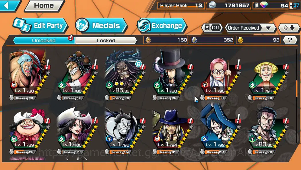 One Piece Bounty Rush Accounts Global|2 EX META|Blackbeard Pirate Kuzan,Devine Sh image 8