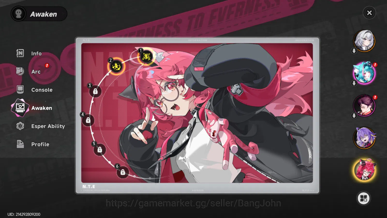 Neverness to Everness Accounts AMERICA|Starter Lv3|2S Char NANALYdupe2,Fadia+4A|M image 7