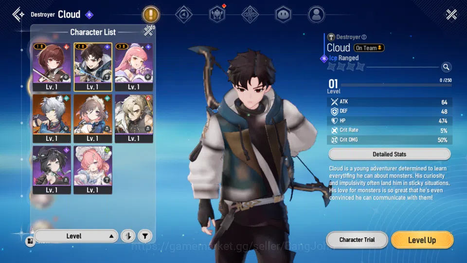 Mongil:Star Dive Accounts Starter|lvl 1|2 SSR(Esther,Sangun) Log Google|RA42 image 11