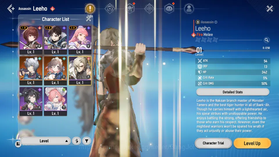 Mongil:Star Dive Accounts Starter|lvl 1|2 SSR(Esther,Sangun) Log Google|RA42 image 8