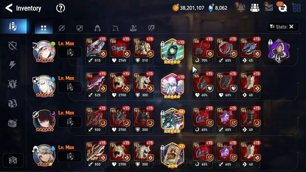 Epic Seven Accounts GLOBAL UnVerif|8 ML(HarSeti,LC belona,BysHwayung,E image 16