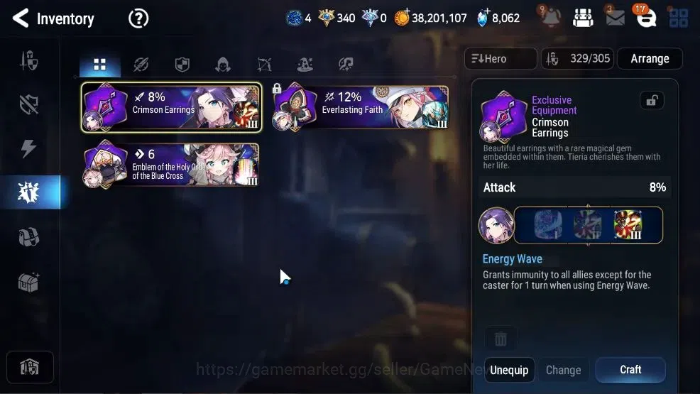 Epic Seven Accounts GLOBAL UnVerif|8 ML(HarSeti,LC belona,BysHwayung,E image 19