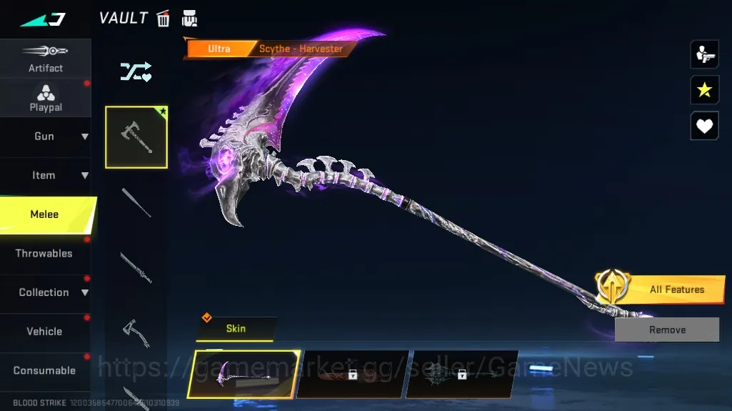 Blood Strike Accounts Starter Asia | Meele Ultra Scythe Harvester | Fresh Starter Acc | Log NetEase | Take Mail | BLS7306 1
