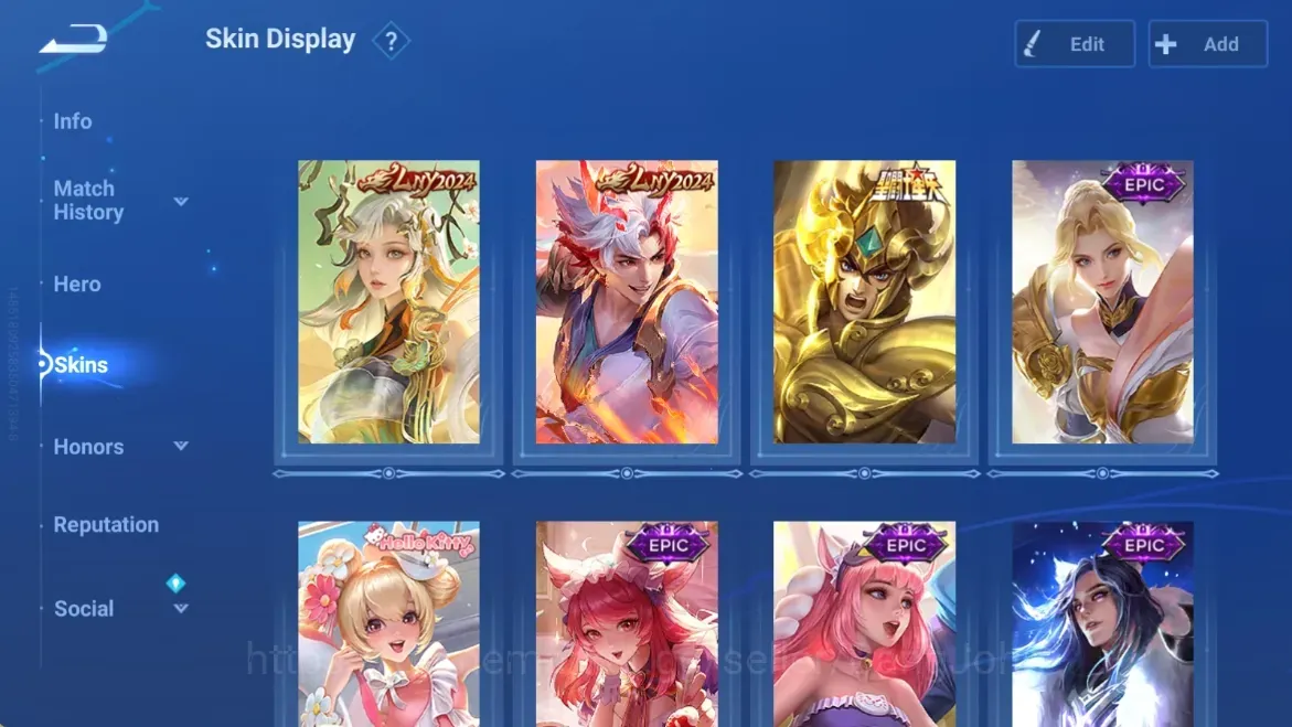 Honor of Kings Accounts Rare Skin Global|65H 50S|2 LNY 2024: Sun Ce, Da Qiao|1 Saint Seiya|1 Hello Kitty|9 Epic|More|Check 1