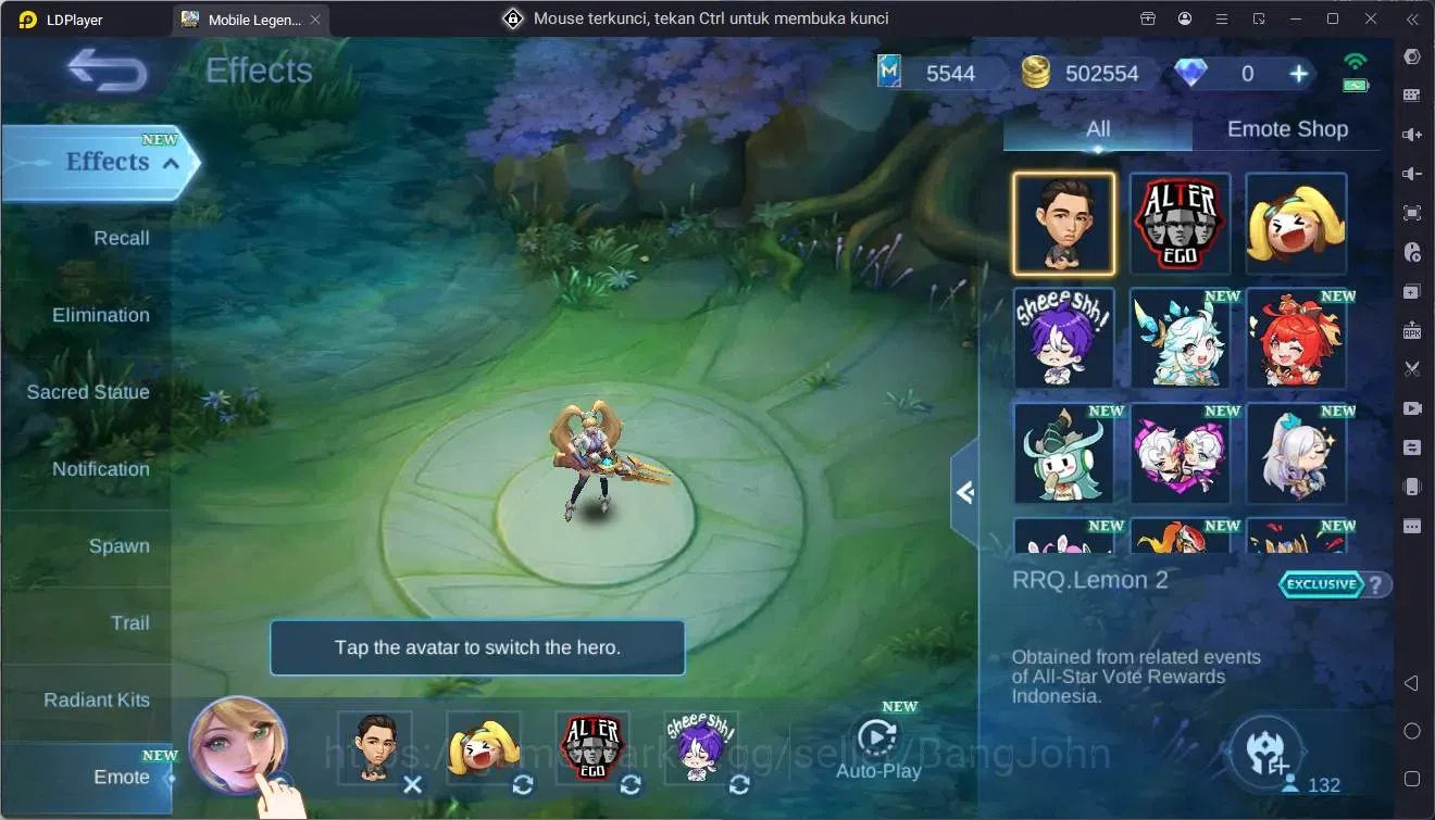 Mobile Legends: Bang Bang Accounts Collector Global|Hero 132|Skin452|Mega|Legend Franco|ASP Lesley,Angela|Ducati Bened|Prime 17