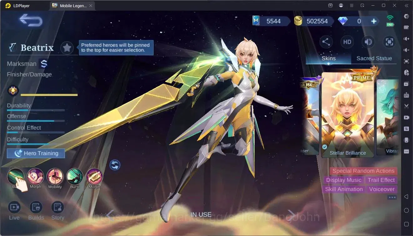 Mobile Legends: Bang Bang Accounts Collector Global|Hero 132|Skin452|Mega|Legend Franco|ASP Lesley,Angela|Ducati Bened|Prime 5