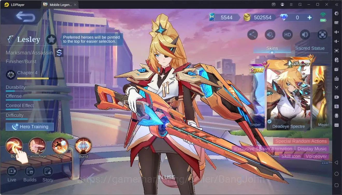 Mobile Legends: Bang Bang Accounts Collector Global|Hero 132|Skin452|Mega|Legend Franco|ASP Lesley,Angela|Ducati Bened|Prime 7