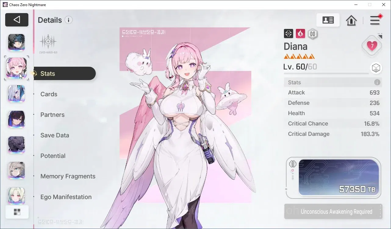 Chaos Zero Nightmare Accounts Global Lv53 | 13* Character Heidemarie,Diana,Narja image 10