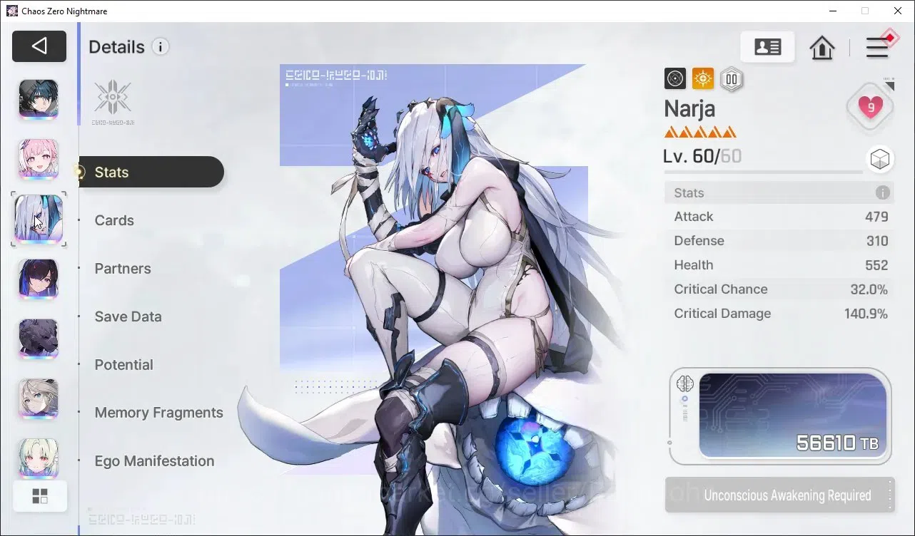 Chaos Zero Nightmare Accounts Global Lv53 | 13* Character Heidemarie,Diana,Narja image 11