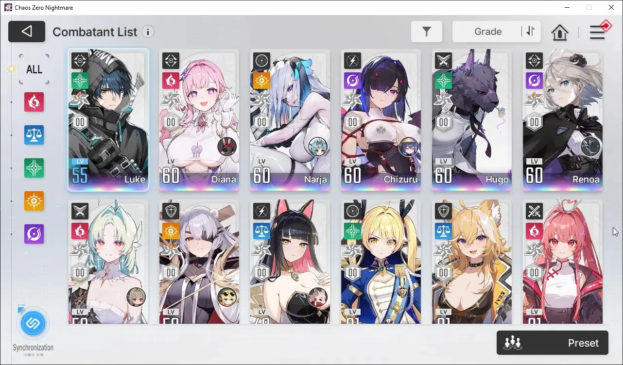 Chaos Zero Nightmare Accounts Global Lv53 | 13* Character Heidemarie,Diana,Narja image 2