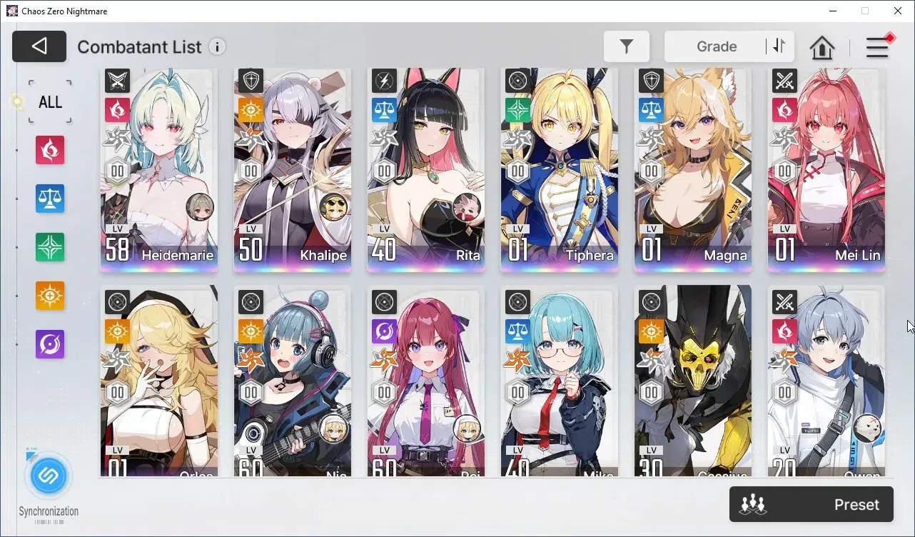 Chaos Zero Nightmare Accounts Global Lv53 | 13* Character Heidemarie,Diana,Narja image 3