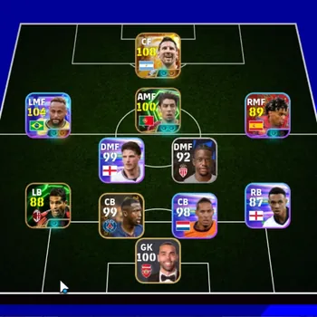 eFootball Accounts Starter Andorid|Power 2997|BigTime Lionel Messi|Epic Rui Costa,Serginho|6 ShowTime Neymar Jr,Lionel