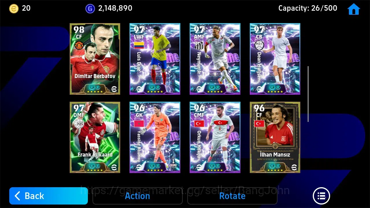 eFootball Accounts ANDROID|PW 3205|Arda Guler ST,Yassine Bounou ST,De image 3