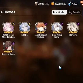 Epic Seven Accounts Starter Global|Unverif|Stertar 6ML(Lisette,LC Bellona,BW Iseria,Harsetti,Wotm Tenebria,RRoana)|PoH+Bless