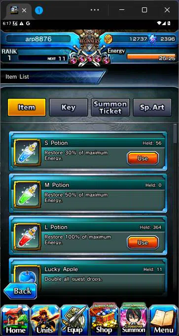 Grand Summoners Accounts Others GLOBAL|Fresh starter|Rank 1|Cristal 2396|Clyde,Riana,Bakoo,Feena,etc|check SS|GS181B 3