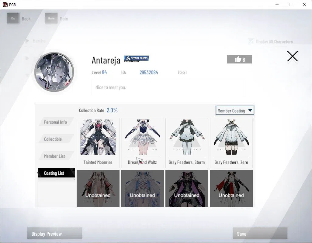 Punishing: Gray Raven Accounts Asia|Mid-Game BC 15K, | Coat Luna Oblivion , sign  image 13