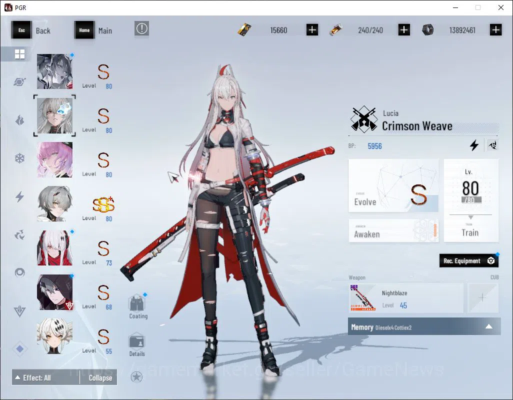 Punishing: Gray Raven Accounts Asia|Mid-Game BC 15K, | Coat Luna Oblivion , sign  image 3