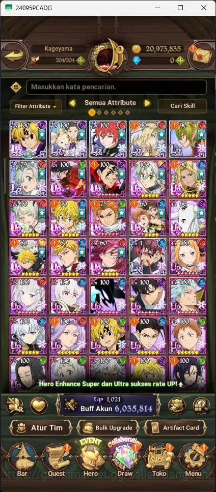 The Seven Deadly Sins: Grand Cross Accounts Global | 6,03M CC |6 LR|13 UR|LR Mesis 2/6TMS Rein image 5