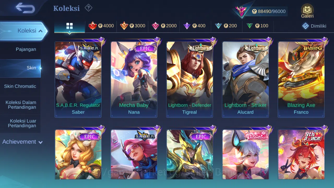 Mobile Legends: Bang Bang Accounts Hero 131 Skin 326 | KOF Gusion | Prime Beatrix | L image 4