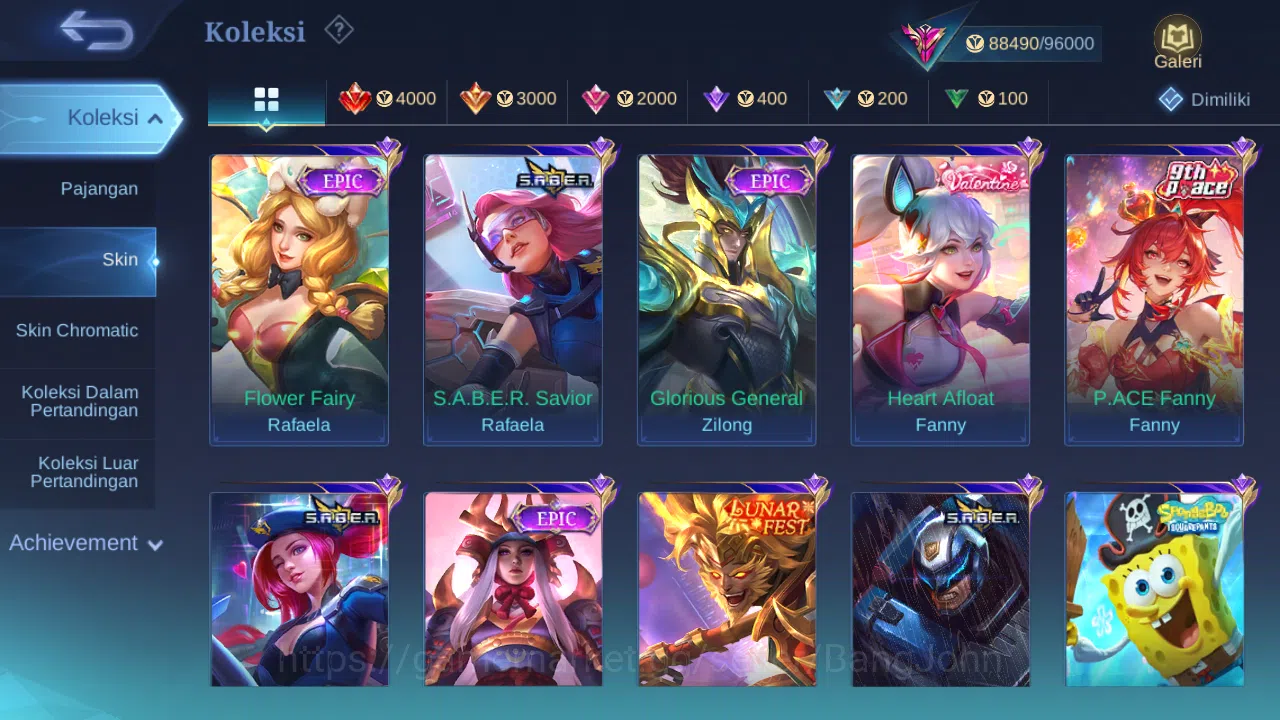 Mobile Legends: Bang Bang Accounts Hero 131 Skin 326 | KOF Gusion | Prime Beatrix | L image 5