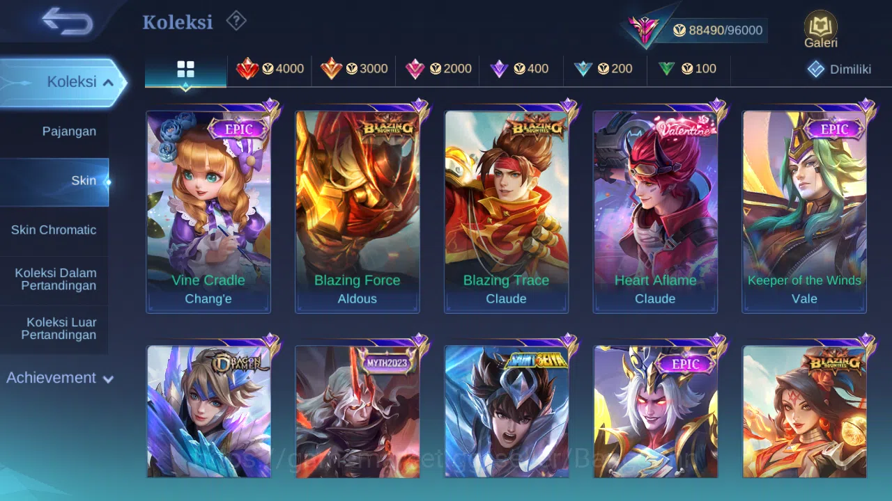 Mobile Legends: Bang Bang Accounts Hero 131 Skin 326 | KOF Gusion | Prime Beatrix | L image 9