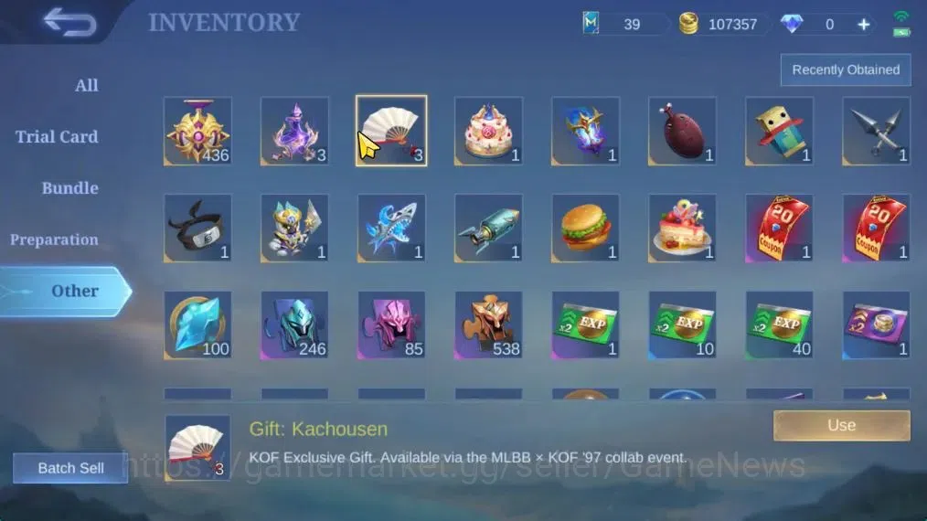 Mobile Legends: Bang Bang Accounts Hero 132|Skin 234|High Glory 81|PACE Fanny,SpongeB image 19