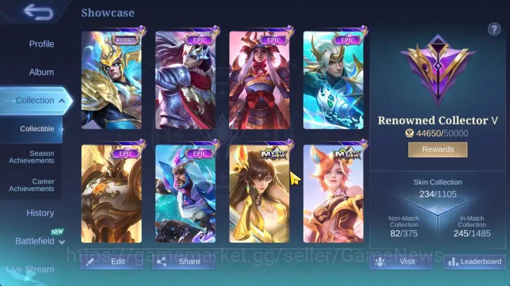 Mobile Legends: Bang Bang Accounts Hero 132|Skin 234|High Glory 81|PACE Fanny,SpongeB image 3