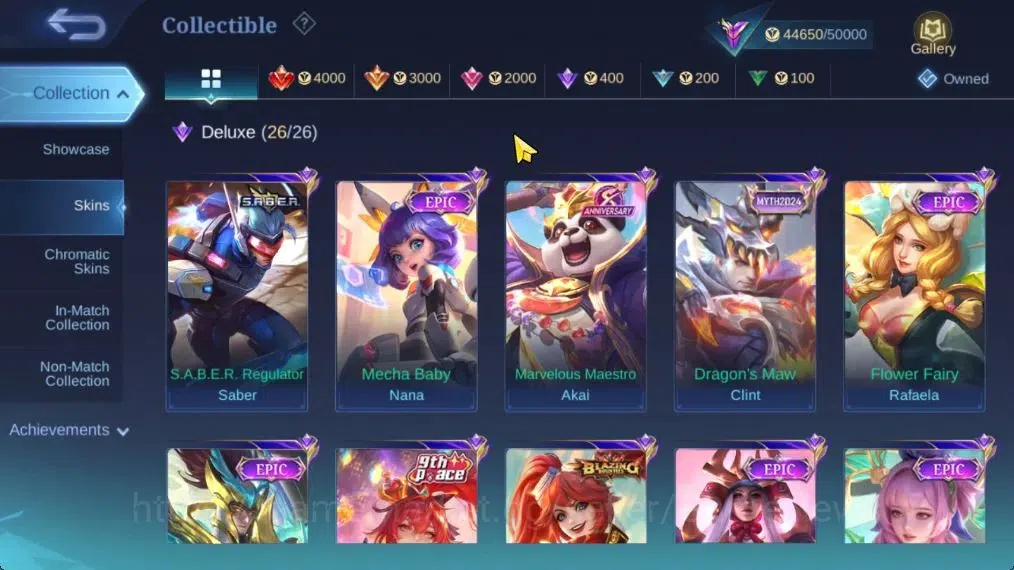Mobile Legends: Bang Bang Accounts Hero 132|Skin 234|High Glory 81|PACE Fanny,SpongeB image 6