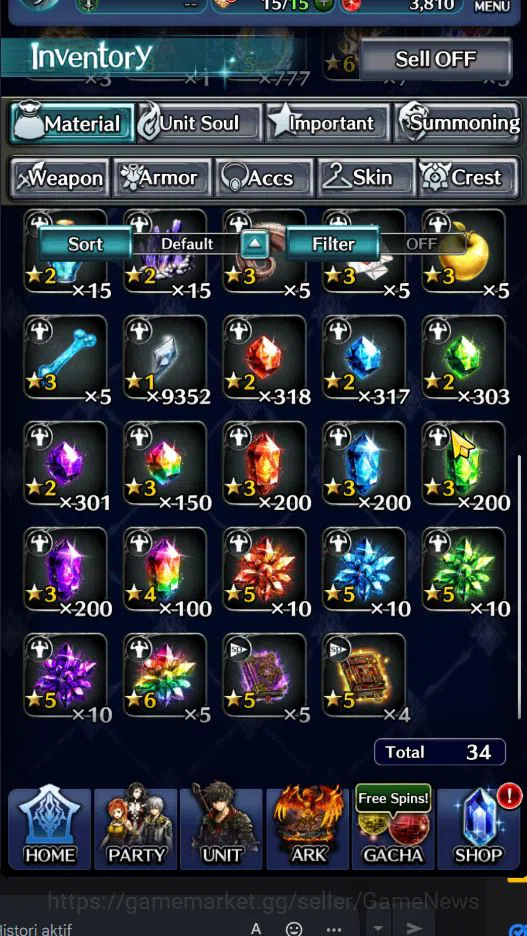 Last Cloudia Accounts GLOBAL|Rank 9|Top Tier Unit [Arkh King of Dragon,G image 10