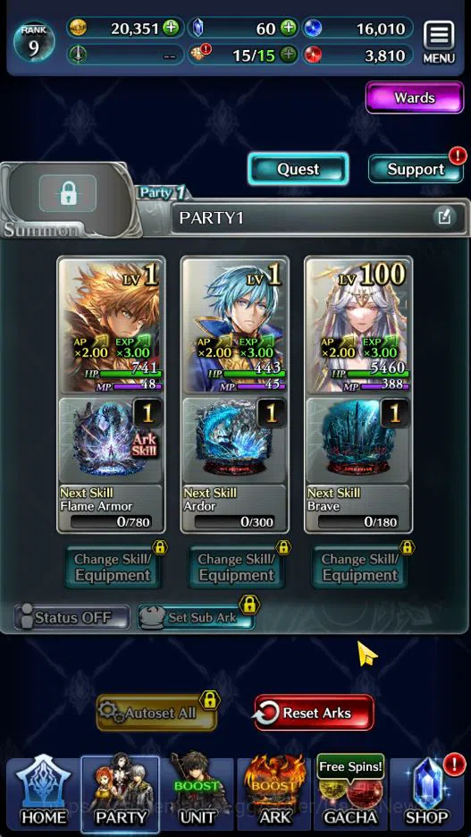 Last Cloudia Accounts GLOBAL|Rank 9|Top Tier Unit [Arkh King of Dragon,G image 3