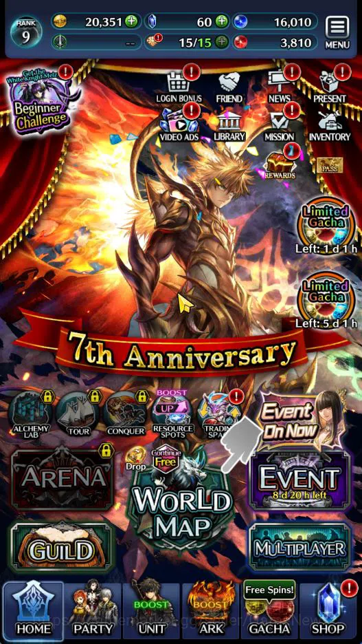 Last Cloudia Accounts GLOBAL|Rank 9|Top Tier Unit [Arkh King of Dragon,G image 5